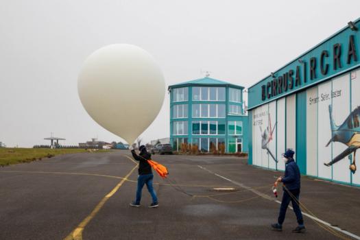 Fík balloons are lanched into the stratosphere annually