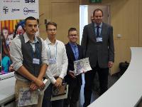 Josef Novák (the second from the right) was awarded for the diploma thesis created at DNP NPI