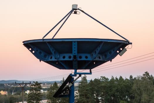 First task of new radio telescope Talíř 01 will be to receive data from the SPACEDOS dosimeter