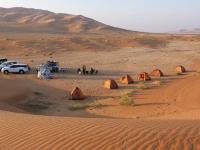 Expedition camp in the ar-Rub’ al-Khali desert, southern Oman